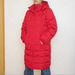 Red Lands End winter coat